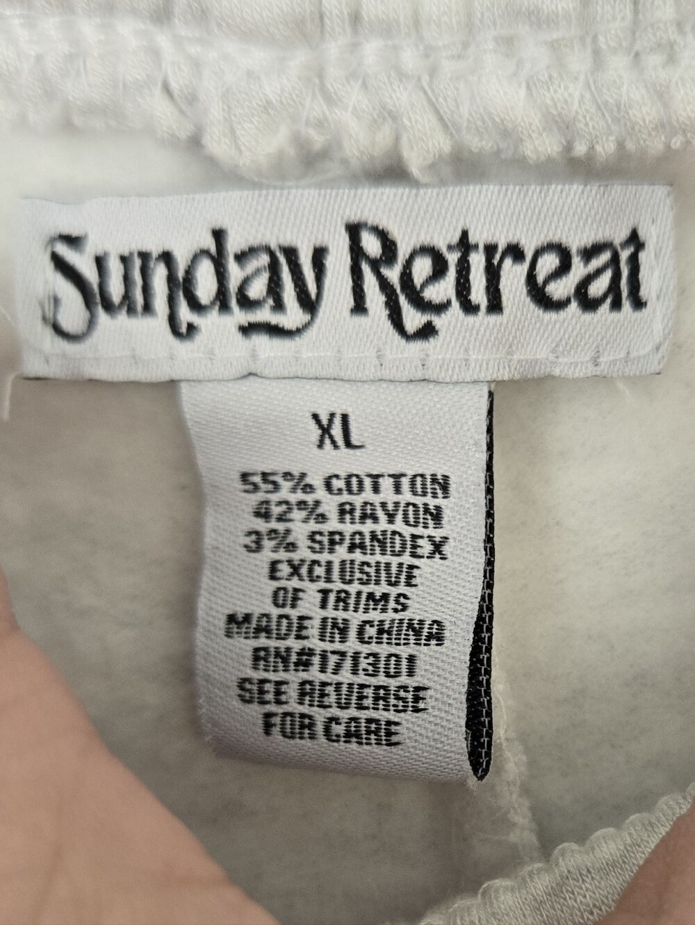 Sunday Retreat XL Gray Wide Leg Lounge Pants Drawstring Soft Casual - Picture 5 of 5